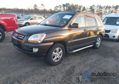 2007 Kia Sportage Ex V6 from USA, damaged, VIN KNDJE723777301386